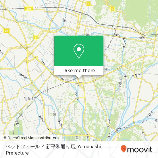 ペットフィールド 新平和通り店 map
