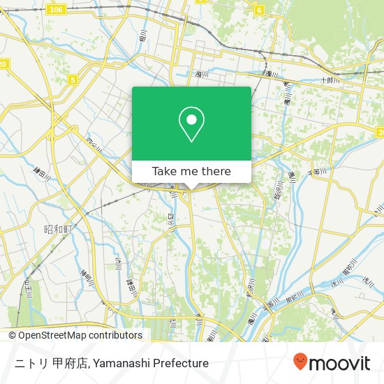 ニトリ 甲府店 map