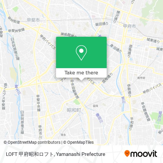 LOFT 甲府昭和ロフト map