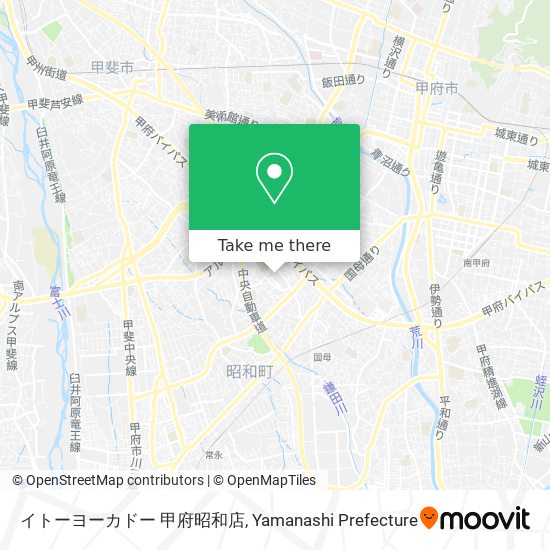 イトーヨーカドー 甲府昭和店 map