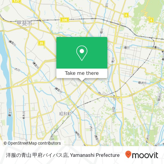 洋服の青山 甲府バイパス店 map