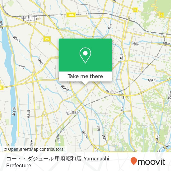コート・ダジュール 甲府昭和店 map