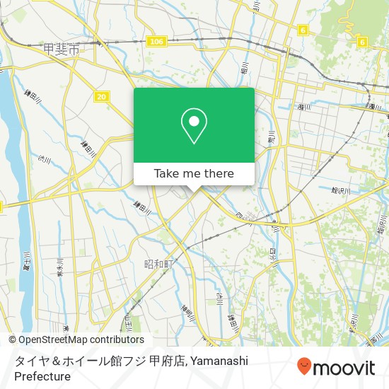 タイヤ＆ホイール館フジ 甲府店 map