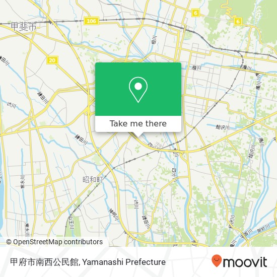 甲府市南西公民館 map