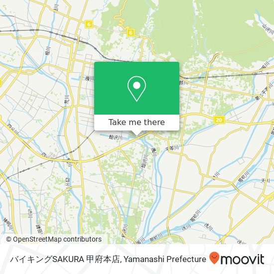 バイキングSAKURA 甲府本店 map