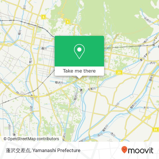 蓬沢交差点 map