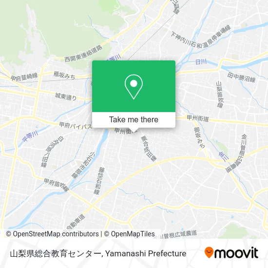 Yamanashi Prefectural Education Center map
