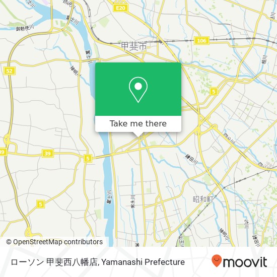 ローソン 甲斐西八幡店 map