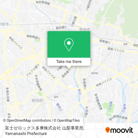 富士ゼロックス多摩株式会社 山梨事業所 map