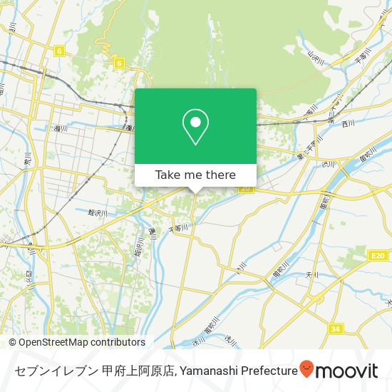 セブンイレブン 甲府上阿原店 map