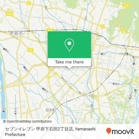 セブンイレブン 甲府下石田2丁目店 map