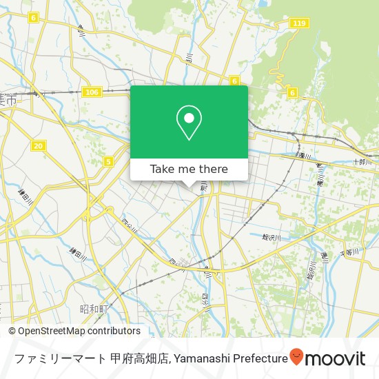 ファミリーマート 甲府高畑店 map