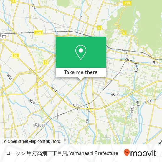 ローソン 甲府高畑三丁目店 map