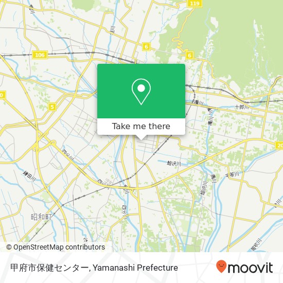 甲府市保健センター map