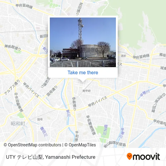 UTY テレビ山梨 map
