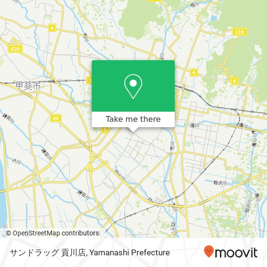 サンドラッグ 貢川店 map