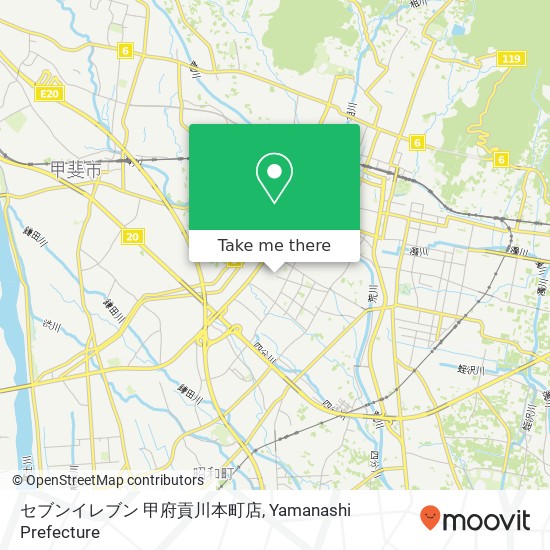 セブンイレブン 甲府貢川本町店 map