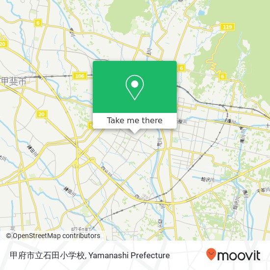 甲府市立石田小学校 map
