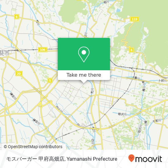 モスバーガー 甲府高畑店 map