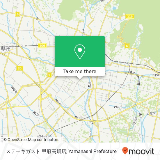 ステーキガスト 甲府高畑店 map