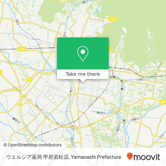 ウエルシア薬局 甲府若松店 map