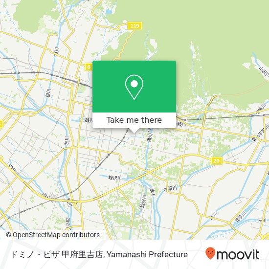ドミノ・ピザ 甲府里吉店 map