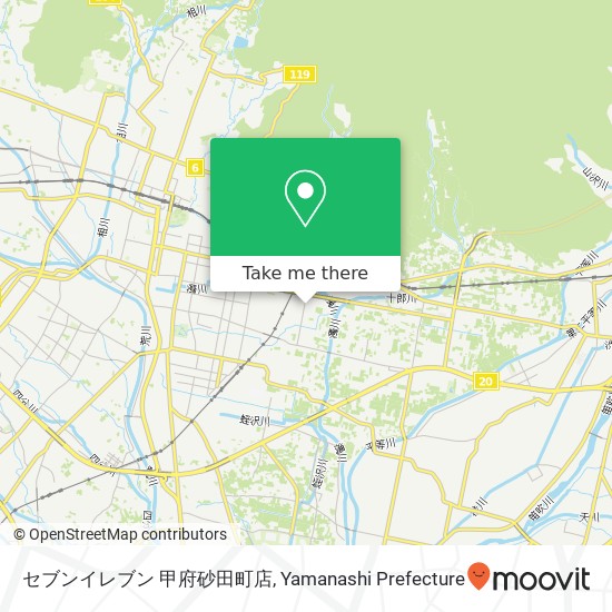 セブンイレブン 甲府砂田町店 map