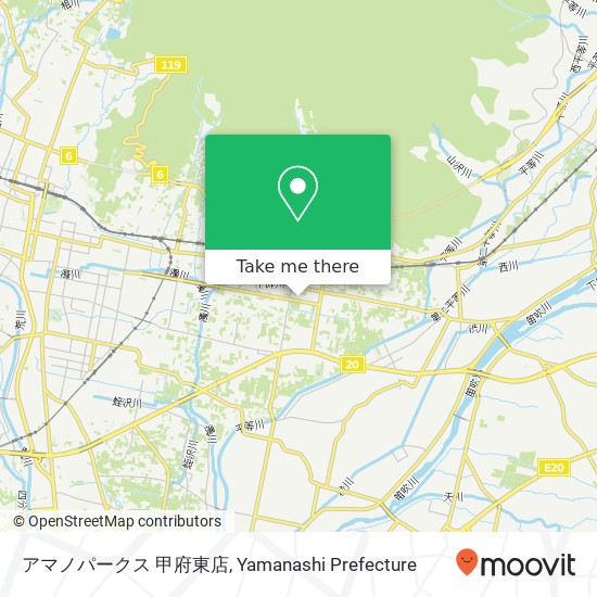 アマノパークス 甲府東店 map