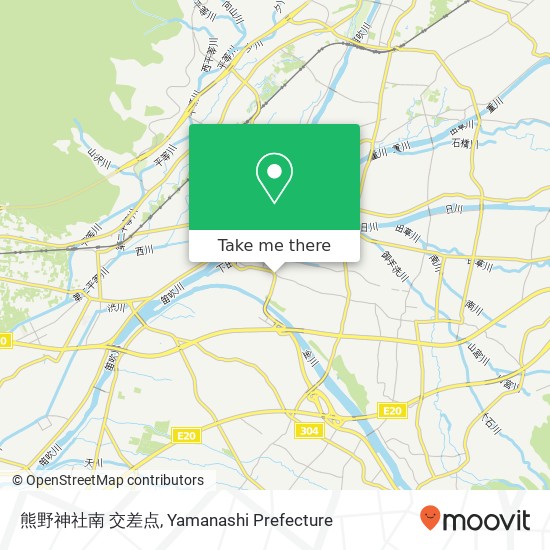 熊野神社南 交差点 map
