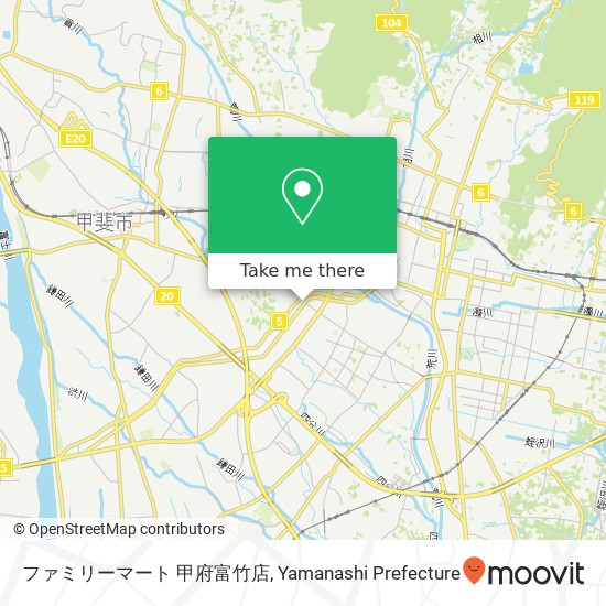 ファミリーマート 甲府富竹店 map