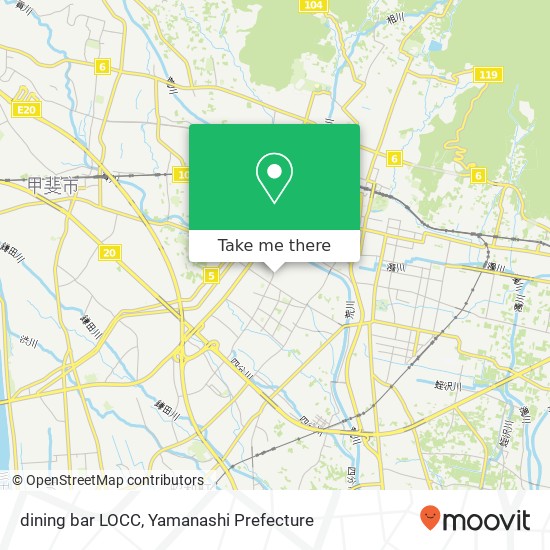 dining bar LOCC map