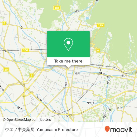 ウエノ中央薬局 map