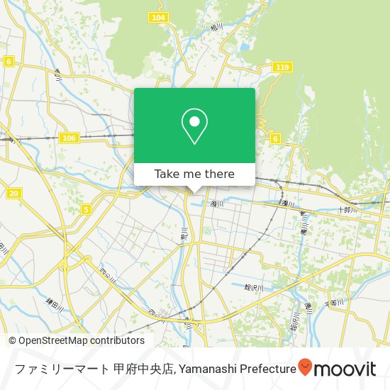 ファミリーマート 甲府中央店 map