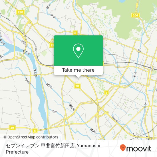 セブンイレブン 甲斐富竹新田店 map