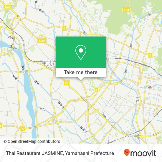 Thai Restaurant  JASMINE map