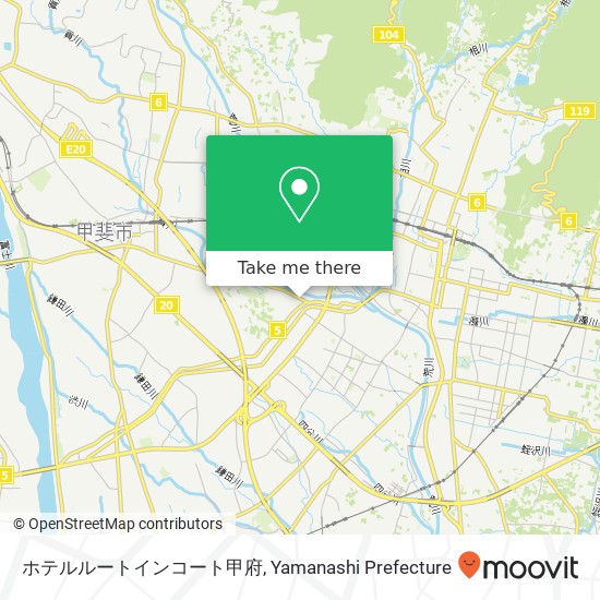 ホテルルートインコート甲府 map