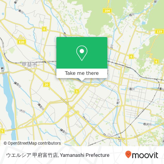 ウエルシア 甲府富竹店 map