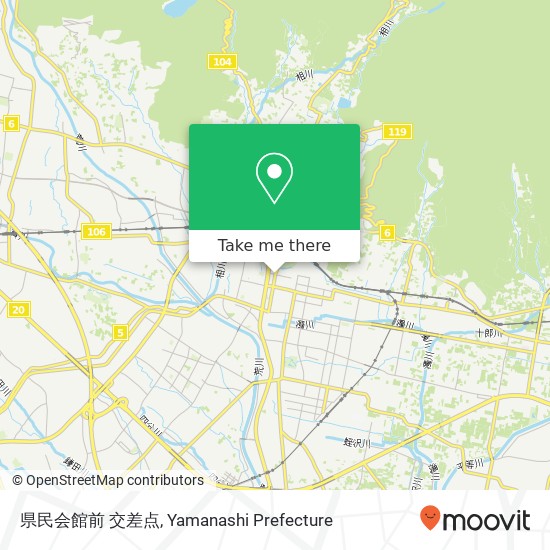 県民会館前 交差点 map
