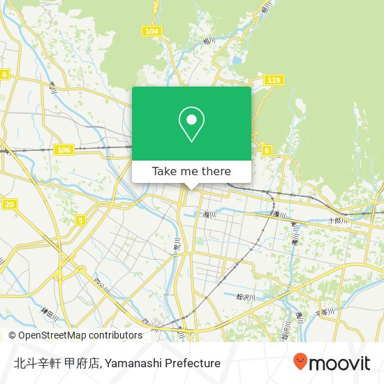 北斗辛軒 甲府店 map