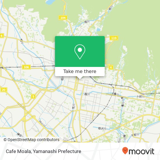 Cafe Moala map