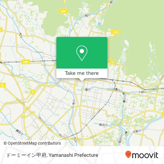 ドーミーイン甲府 map