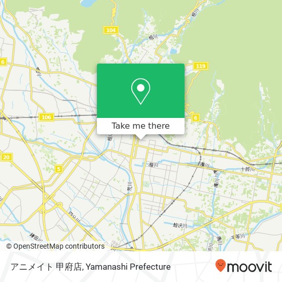 アニメイト 甲府店 map