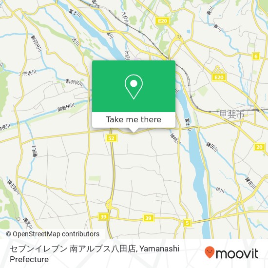 セブンイレブン 南アルプス八田店 map