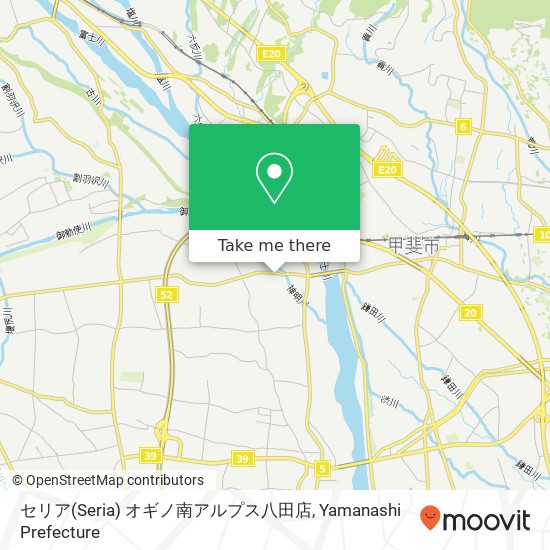 セリア(Seria) オギノ南アルプス八田店 map