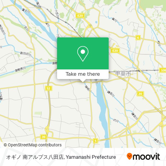 オギノ 南アルプス八田店 map