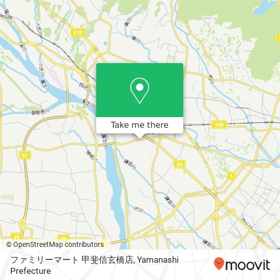 ファミリーマート 甲斐信玄橋店 map