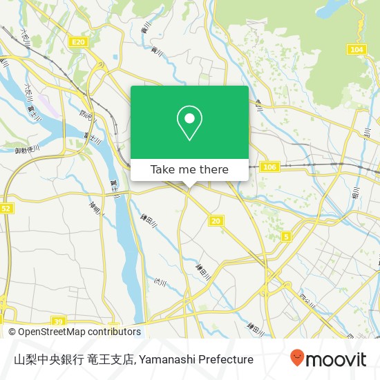 山梨中央銀行 竜王支店 map