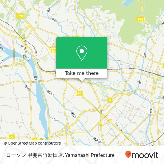 ローソン 甲斐富竹新田店 map