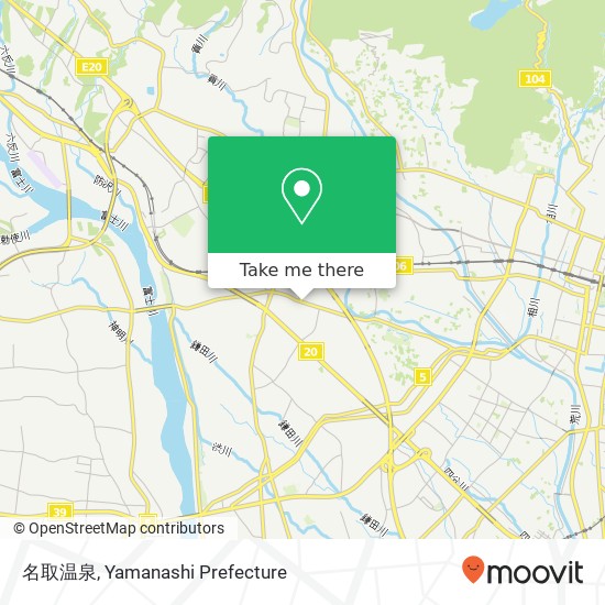 名取温泉 map