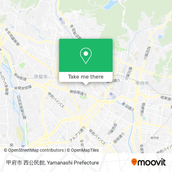 甲府市 西公民館 map